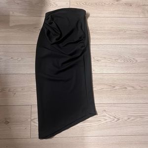 Vintage Black Midi Skirt